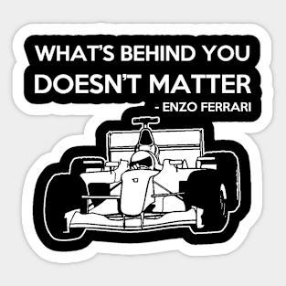 Ferrari Focus - Iconic Racing Quote Te Sticker